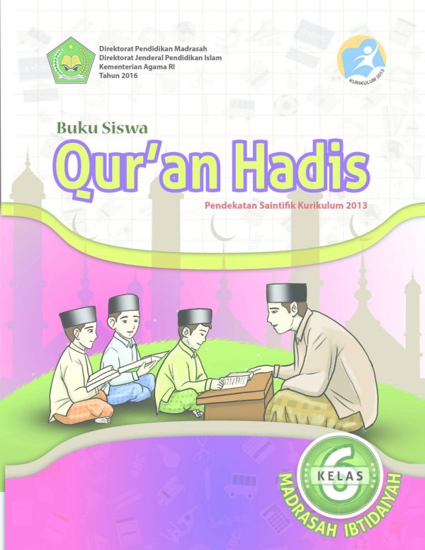 Buku Qur'an Hadis Kelas 6 MI