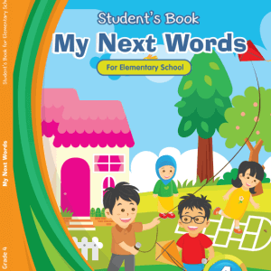 My Next Words Grade 4 Students Book for Elementary School